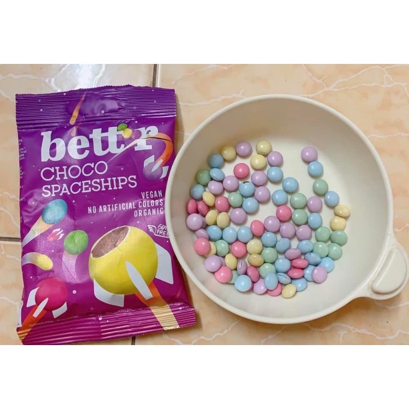 Kẹo chocolate nhiều màu sắc/ kẹo M&M hữu cơ