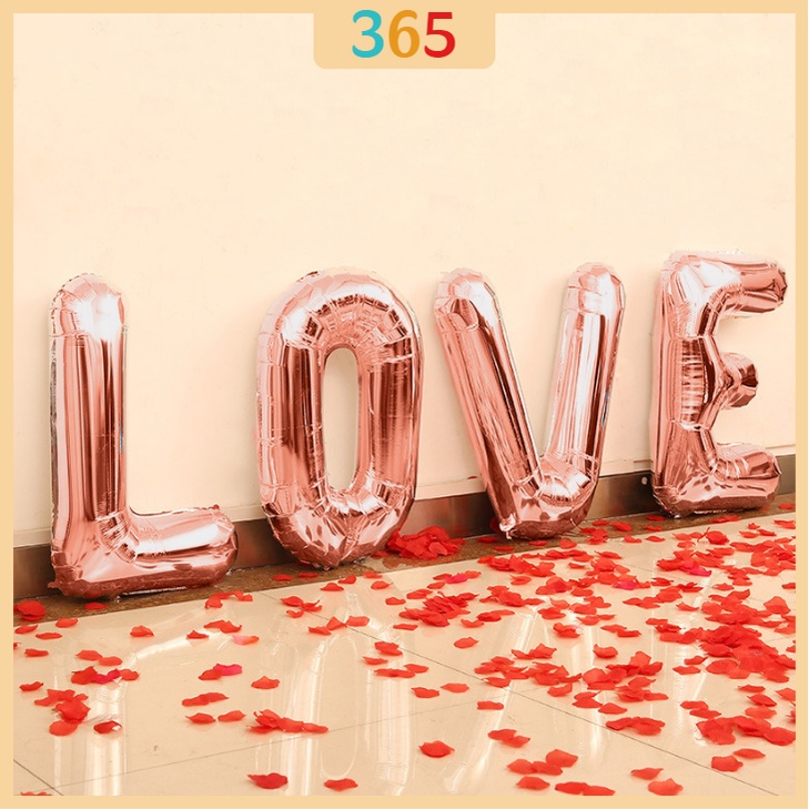 Bộ Bóng Chữ LOVE Size To 70cm Trang Trí Phòng Cưới, Tỏ Tình, Cầu Hôn, Valentine