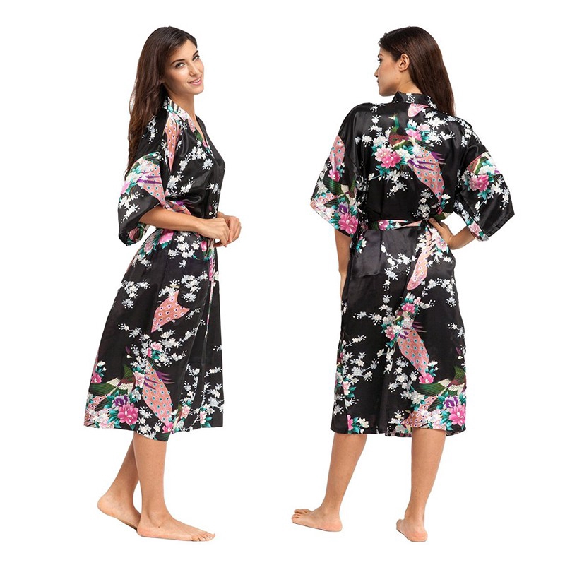 Áo ngủ kimono in họa tiết thời trang cho nữ | BigBuy360 - bigbuy360.vn