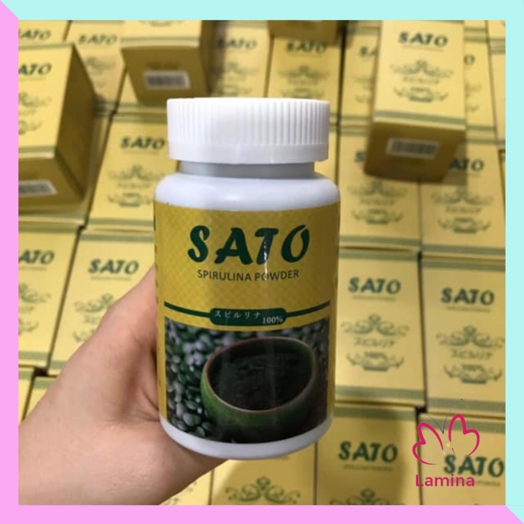 Bột Tảo Xoắn Sato Tảo Cấy Nano Dạng Bột, Cấy Trắng Nano Đắp Mặt Nạ