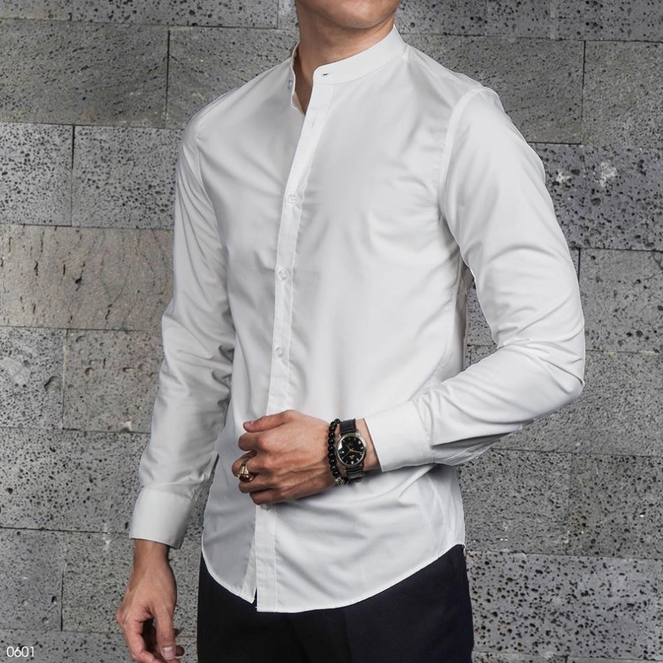 Áo sơ mi dài tay cổ tàu 4U-1740 [Hàng Cao Cấp] | BigBuy360 - bigbuy360.vn