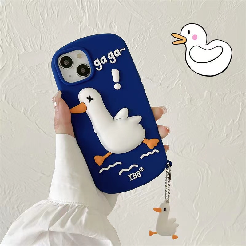 Ốp Điện Thoại Mềm Chống Sốc Chống Sốc In Hình Vịt Hoạt Hình Cho iPhone 7 8P X XS XR XSMAX 11 12 13promax