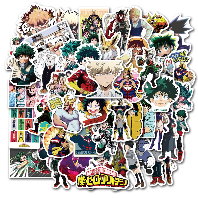 A set of 50/100 My Hero Academia computer notebook waterproof decorative stickers | BigBuy360 - bigbuy360.vn