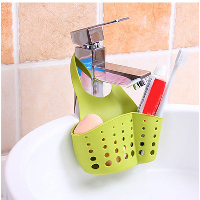 Giá Đỡ Đựng Mút Rửa Chén Ráo Nước Có Thể Điều Chỉnh Cho Bồn Rửa Nhà Bếp