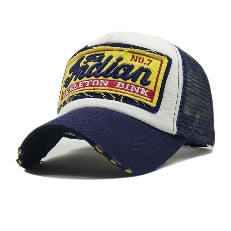 Mũ Lưỡi Trai Vải Cotton Thêu Chữ Trucker Dad Dễ Điều Chỉnh Thời Trang Cho Nam Và Nữ