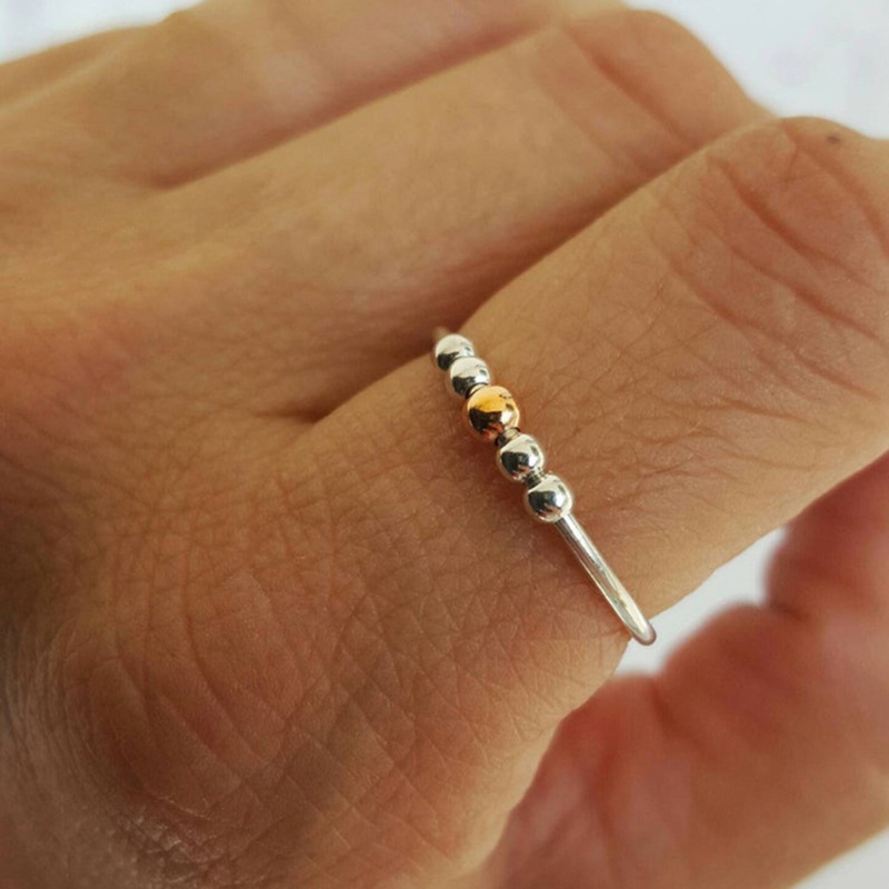 Nhẫn Xoay Mạ Đồng Giảm Căng Thẳng Cho Nam Nữ