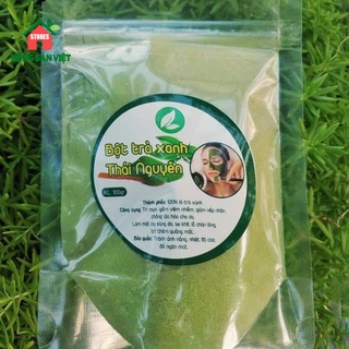 Bột Trà Xanh Thái Nguyên Handmade 100gr Nguyên Chất