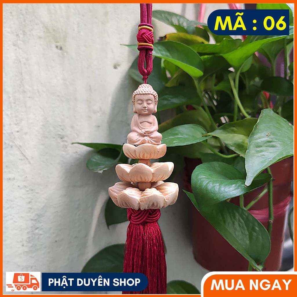 Dây treo oto tượng phật phong thủy 45cm, Mang may mắn, Tài lộc, Bình an - Phatduyenshop