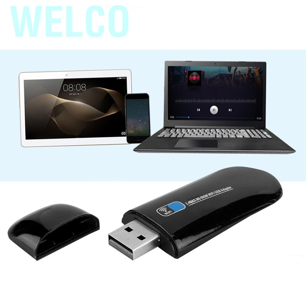 Welco W67S USB Network Card Wireless WIFI Adapter Compatible with Bluetooth 4.0 for Computer Connection