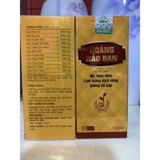 CAO HO HOÀNG BẢO ĐAN dược phẩm Tradipha