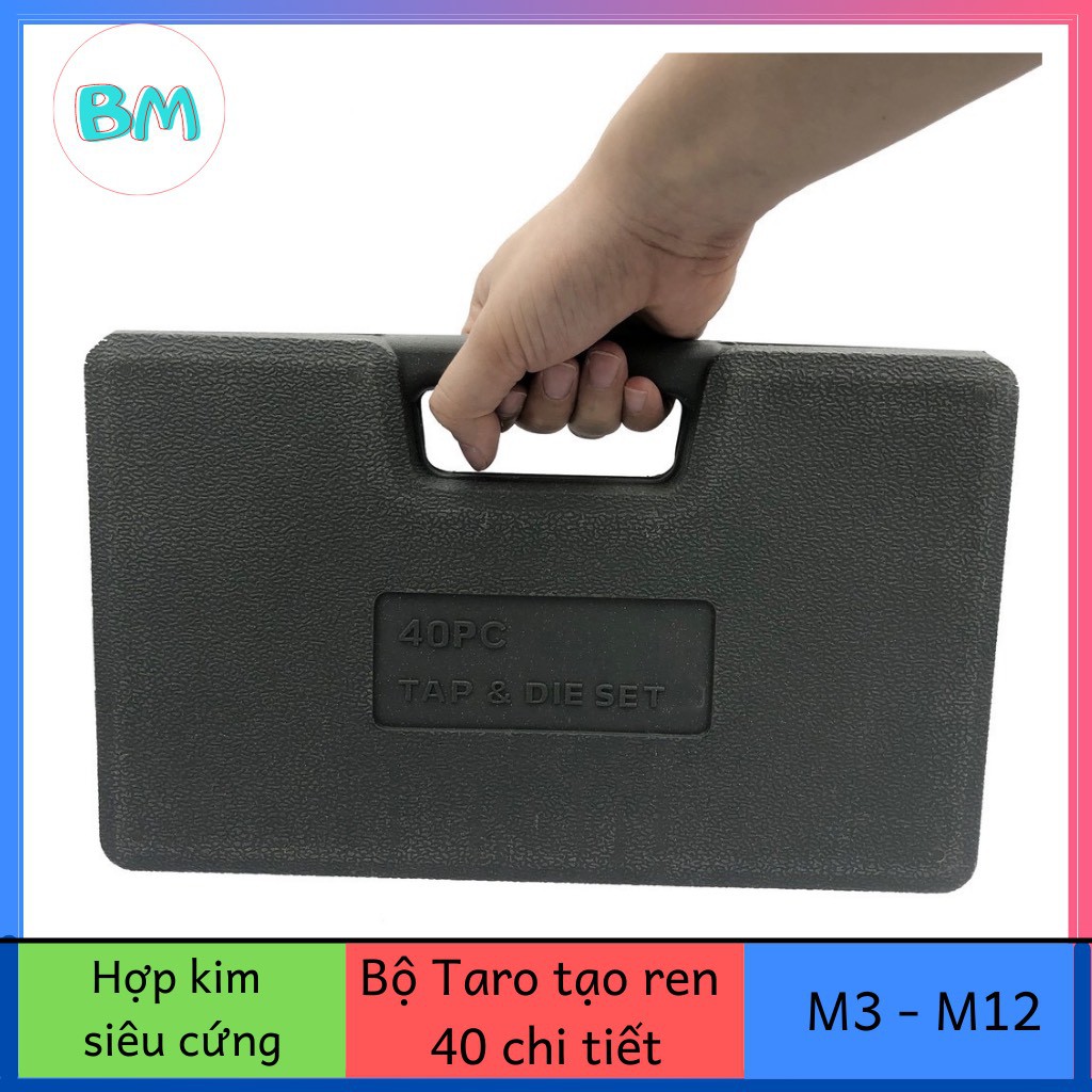 Bộ taro ren 40 chi tiết thép nhật bản