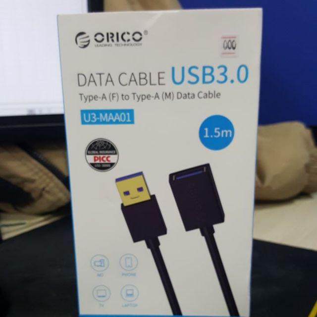 Cáp nối dài USB 3.0 Orico dài 1,5m .Chính Hãng phân phối