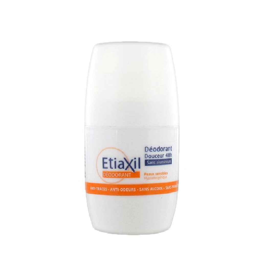 Lăn Khử Mùi Không Muối Nhôm Etiaxil Déodorant Douceur 48H Sans Aluminium 50ml