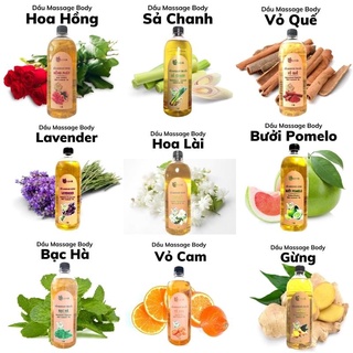 Tinh Dầu Massage Body ACENA Chai 1 Lít dùng trong Spa TMV, Dưỡng Thể, Trơn Tay, Không Kích Ứng