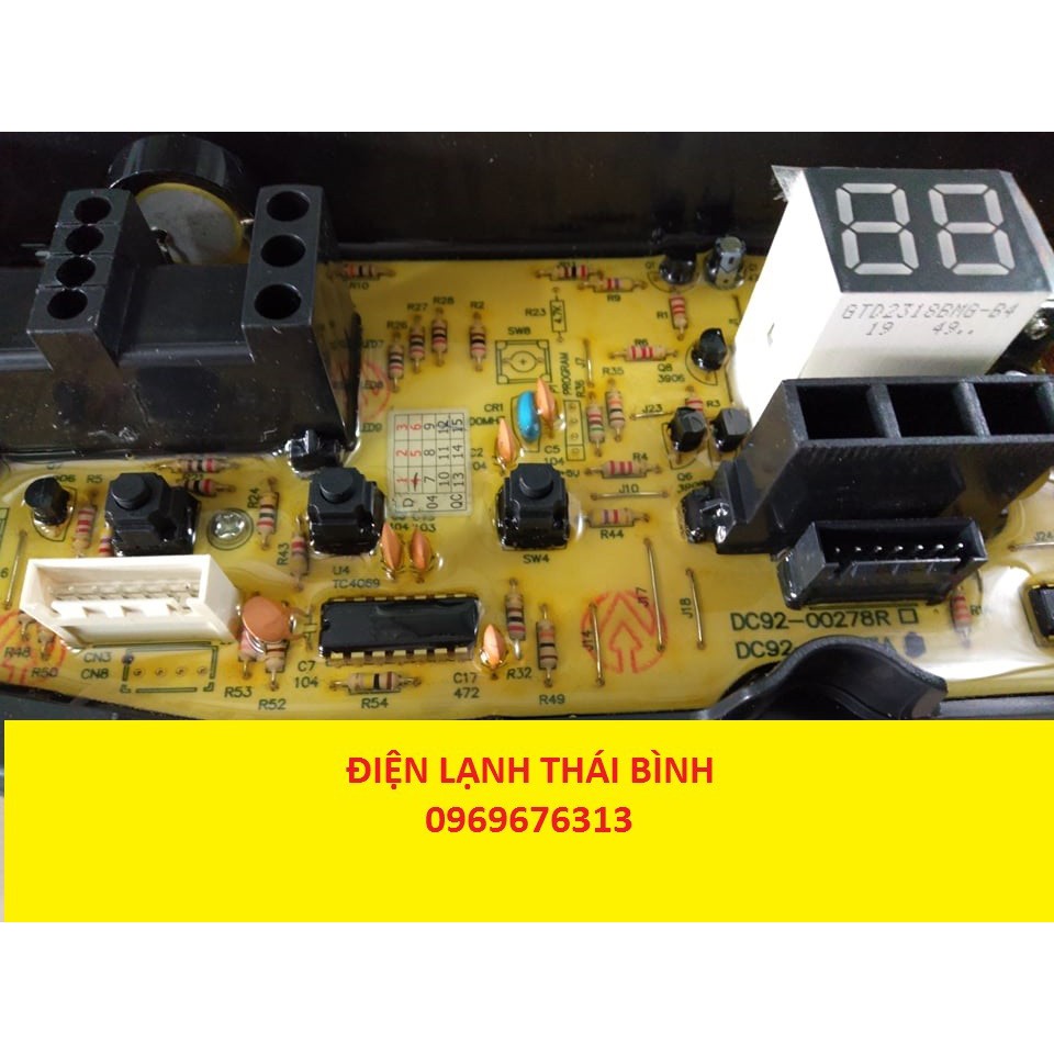 Mạch máy giặt samsung 6 phím 7 zắc