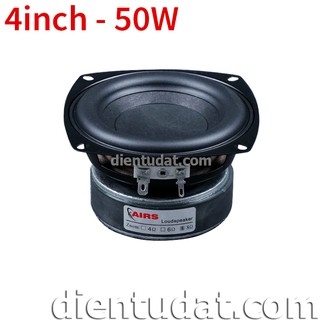 Loa Siêu Trầm 4inch Vuông 50W - 8Ω