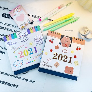 Lịch Để Bàn 2021 Cỡ 15x16cm (Dạng Cứng)
