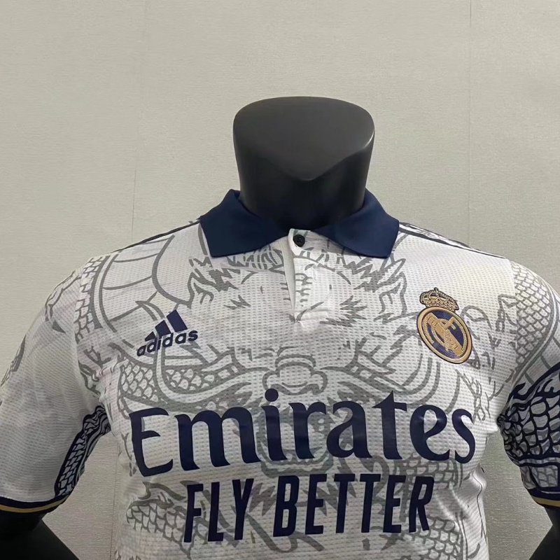 Áo Thun Đá Banh Tay Ngắn In Logo Đội Real Madrid 22-23 Size S-XXL