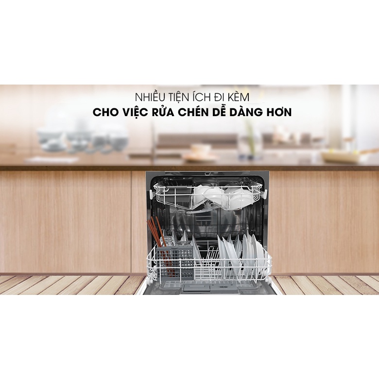 Máy rửa bát Electrolux ESF6010BW 1480W rửa 8 Bộ-HÀNG CHÍNH HÃNG