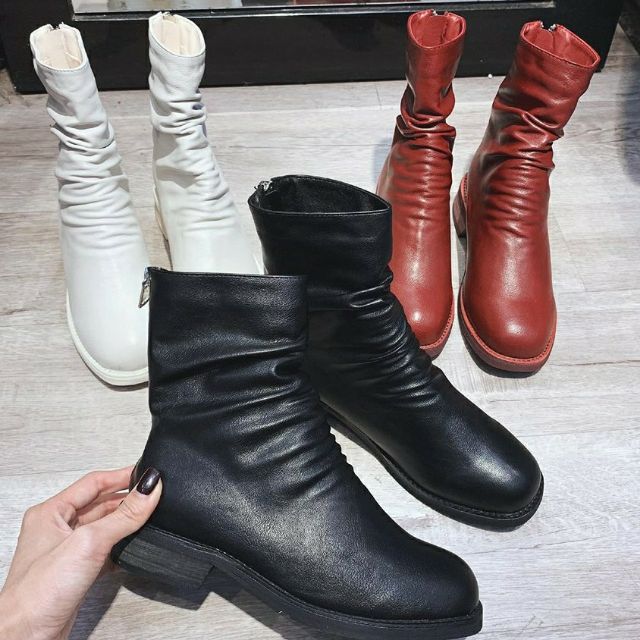 Bốt nữ cổ lửng kiểu dáng hàn quốc hót 2k19 | BigBuy360 - bigbuy360.vn