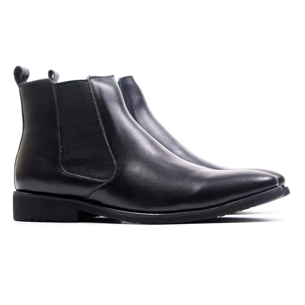 Giày Boots Nam Chelsea Boots Classic Đế Khâu - Boost Cổ Chun Nam Cao Cấp