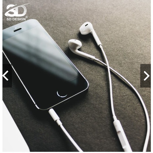 Tai nghe nhét tai H6-Âm thanh hay,bass chuẩn-Tai nghe nhét tai kiểu dáng IPcó nút điều khiển