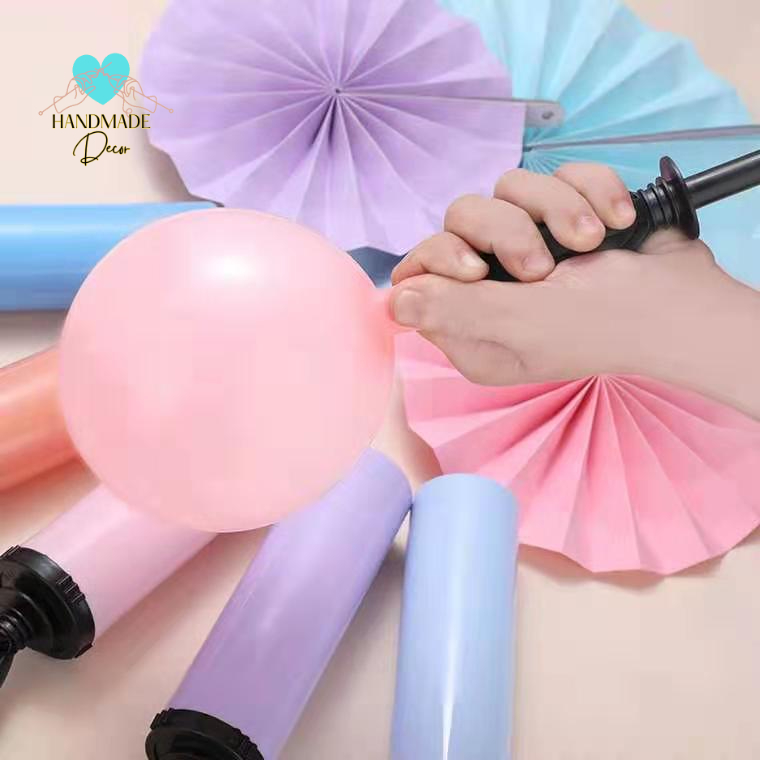 Bơm bong bóng bằng tay phụ kiện bơm bóng trang trí tiệc sinh nhật, tiệc chúc mừng