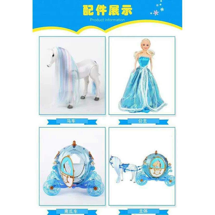 [Giá sỉ] Bộ búp bê Disney xe kéo