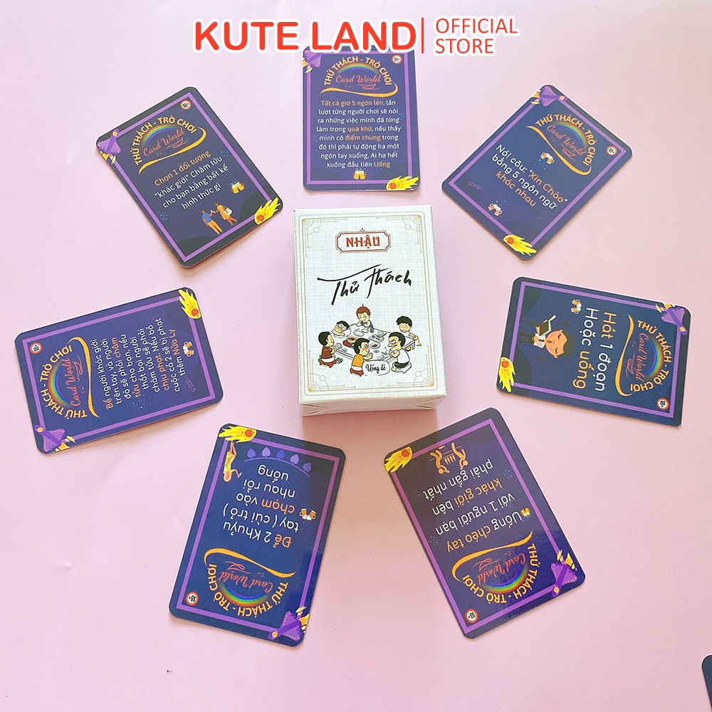 ❈Bộ Bài Thử Thách Drinking Game Trên Bàn Nhậu Uống Rượu Bia Tụ Tập Cùng Hội Bạn Bè Crush Hot Trend 2022 THUTHACH