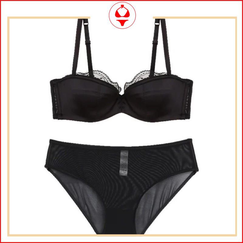 BỘ ĐỒ LÓT SECRET ⚡freeship ⚡  set nội y satin mút mỏng có gọng siêu đẹp,quyến rũ | BigBuy360 - bigbuy360.vn