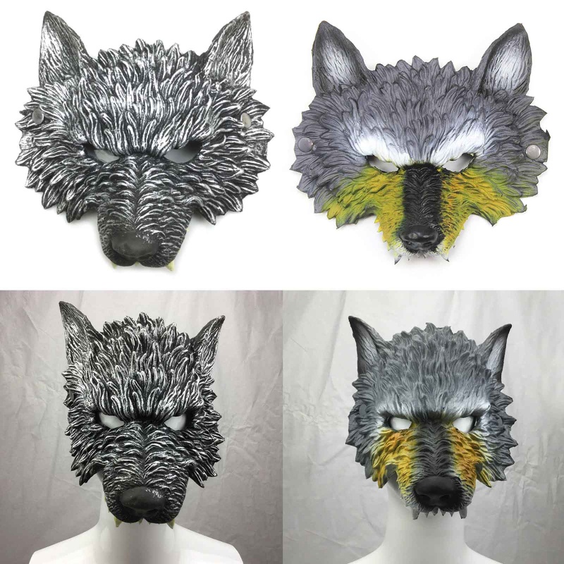 Đầu Sói 3D Hóa Trang Halloween