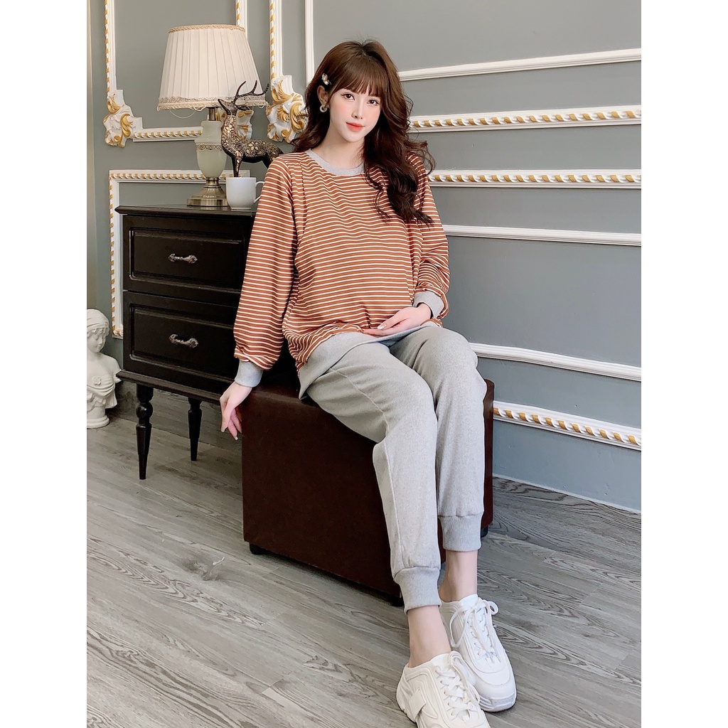 Bộ bầu và sau sinh MÙA ĐÔNG chất da cá ấm áp 𝐁𝐃𝟔𝟏