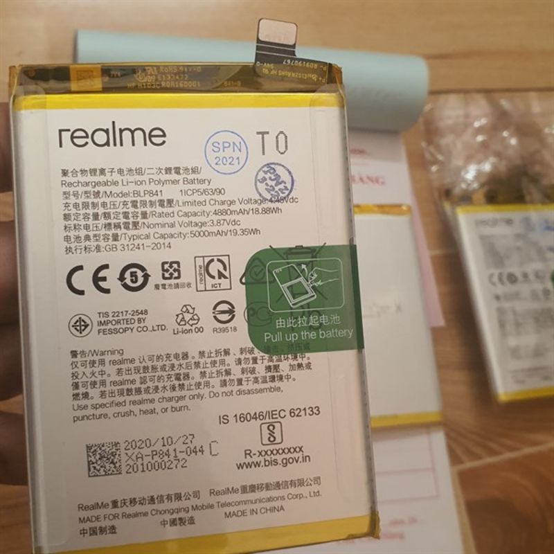 Pin realme 8 BLP841 zin bao test đổi trả