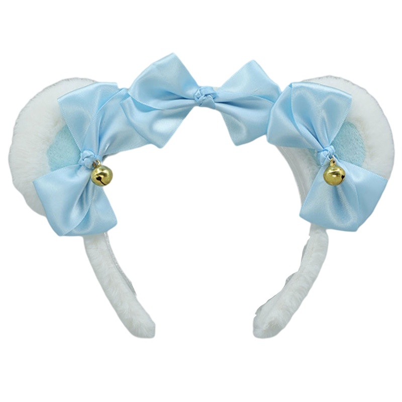 Băng Đô Cài Tóc Hình Tai Gấu Bằng Lông Nhung Dễ Thương Xinh Xắn Cho Nữ