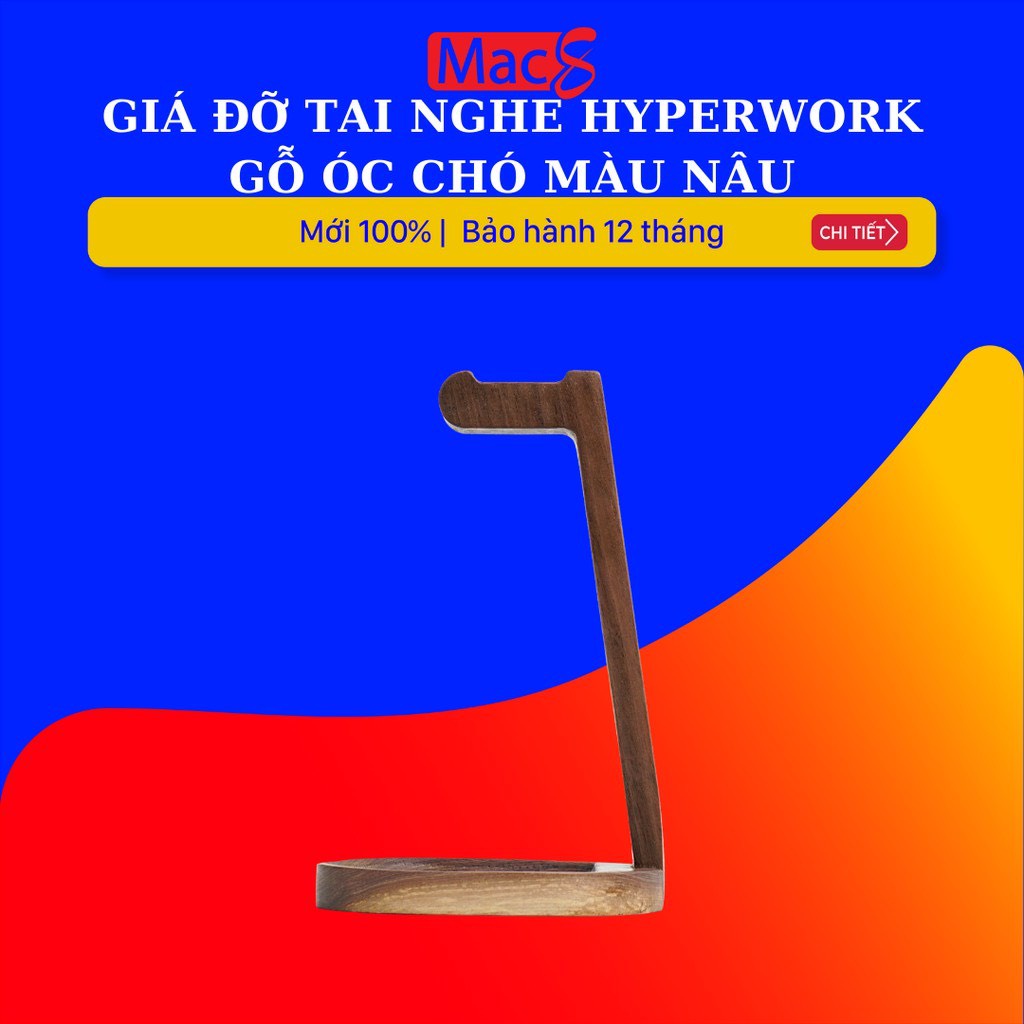 Giá đỡ tai nghe Hyperwork Beamed (Gỗ Óc Chó - Màu Nâu)