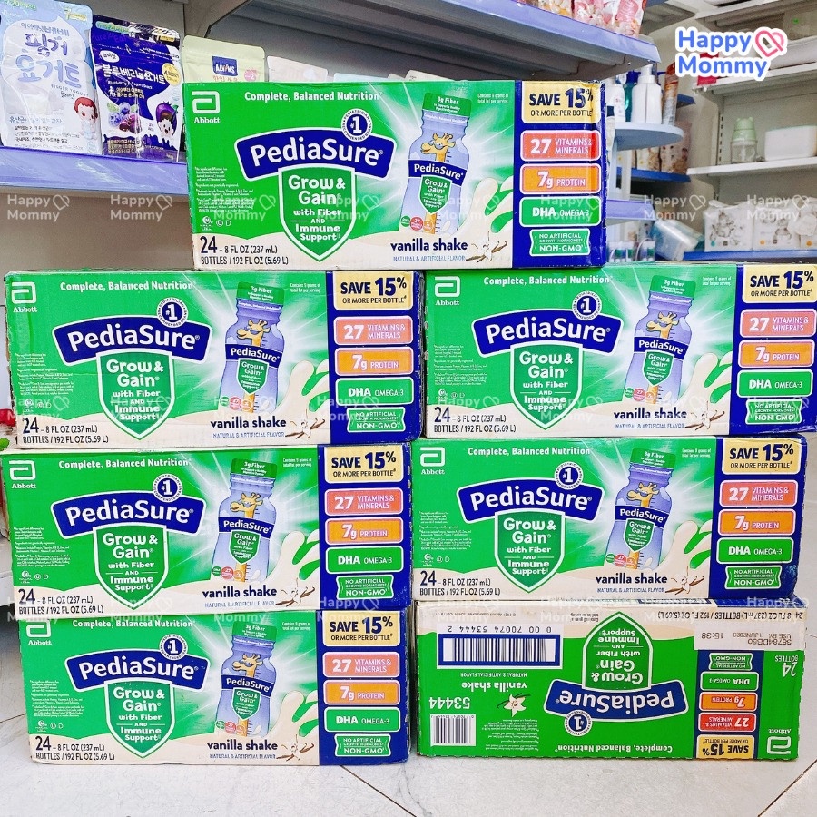 Sữa nước  PediaSure Grow & Gain with Fiber bổ sung chất xơ Mỹ