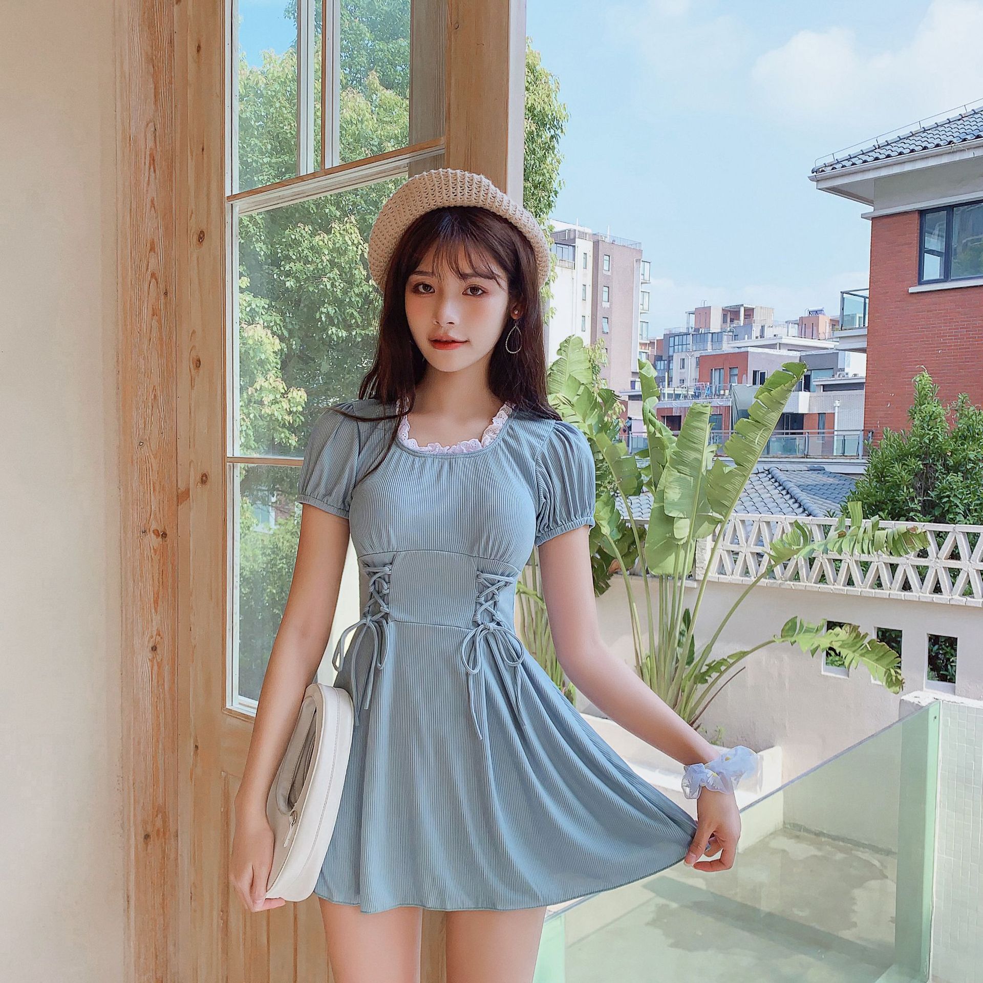 Đồ Bơi Một Mảnh Màu Trơn Co Giãn Nhanh Khô Thời Trang Cho Nữ | BigBuy360 - bigbuy360.vn