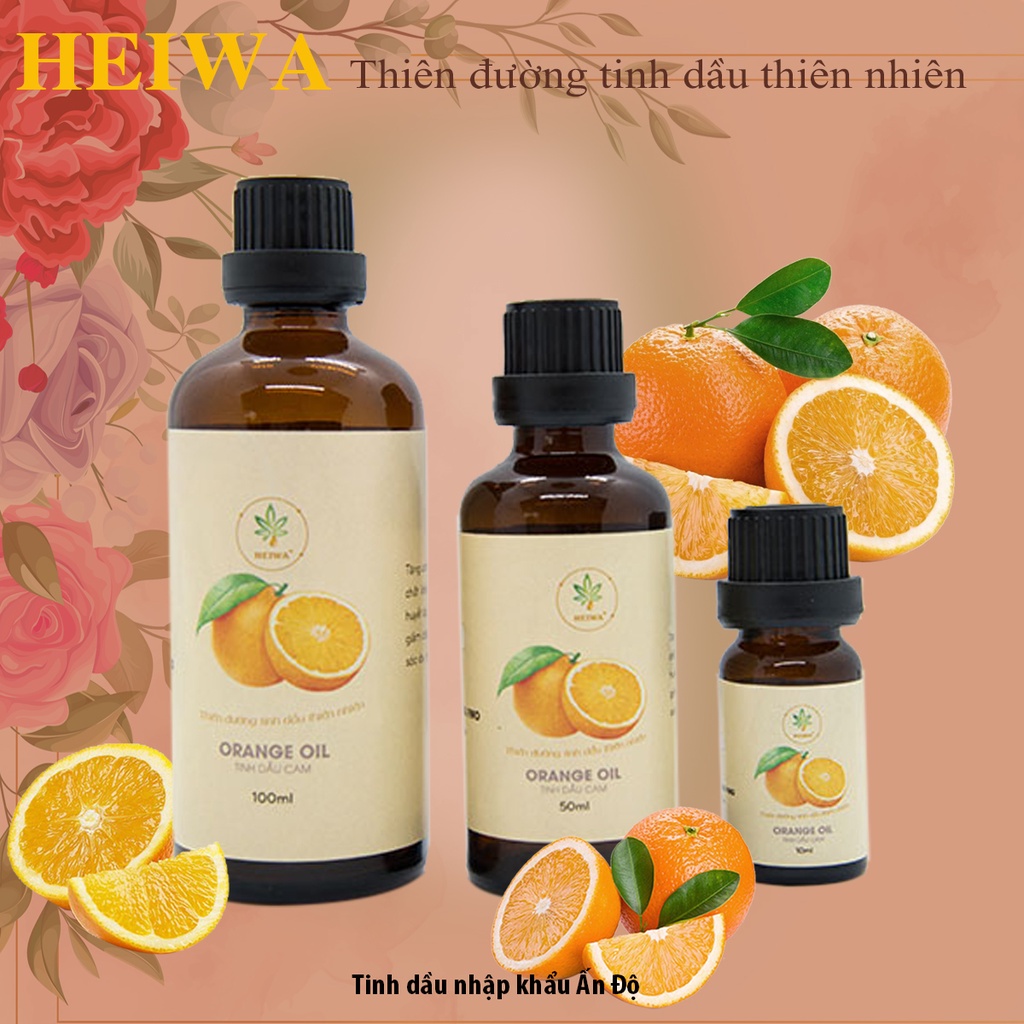 Tinh dầu Cam Ngọt 100ML nguyên chất thương hiệu HEIWA nhập khẩu Ấn Độ