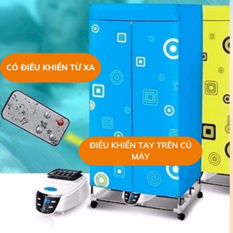 Tủ sấy quần áó có điều khiển từ xa, Máy sấy quần áo siêu nhanh, bảo hành 12 tháng Zuka365