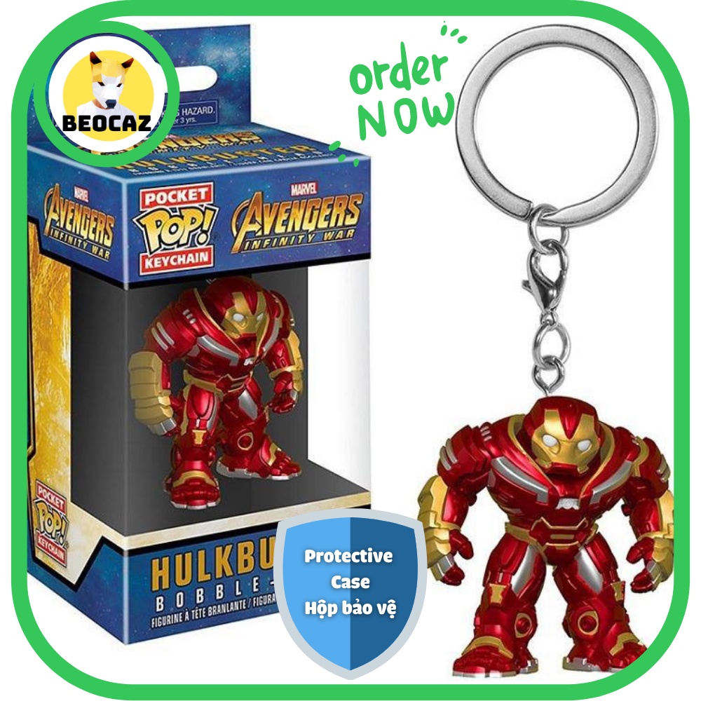 [Ship Hỏa Tốc][Full Box] [Tặng Hộp Bảo Vệ] Móc khoá Funko dễ thương Hulkbuster phiên bản Avengers Biệt đội siêu anh hùng