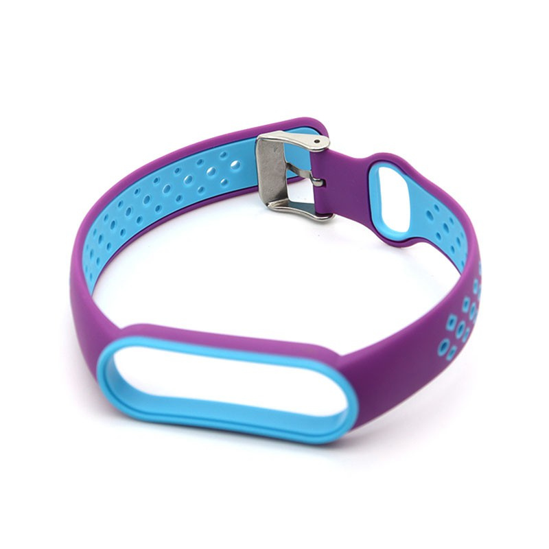 Dây đeo thay thế chất liệu silicon màu trơn cho Xiaomi Mi Band 6 5 4 3