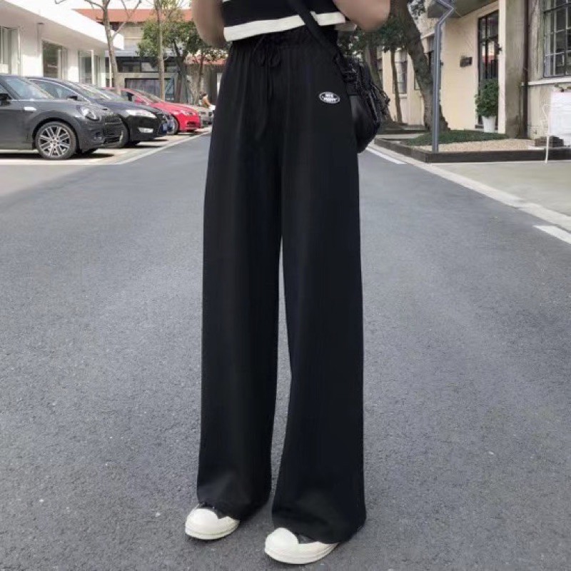 Quần thun dày gắn tag dáng Culottes kéo dài chân Ulzznang style Hàng Quảng Châu