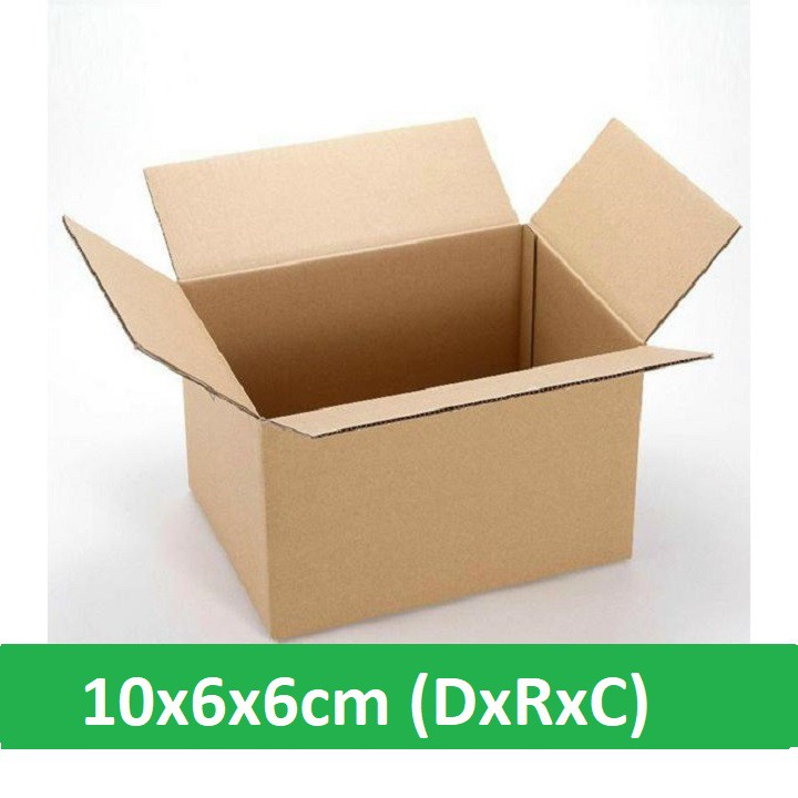 COMBO 100 thùng hộp carton 10x6x6cm
