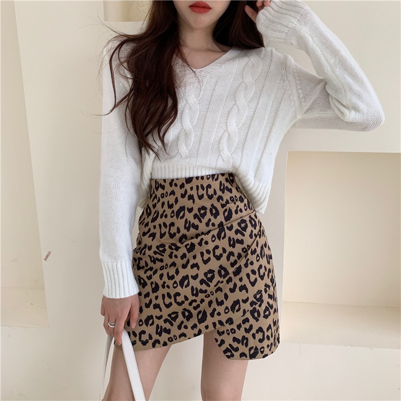 Chân Váy Chữ A Lưng Cao Họa Tiết Da Báo Cá Tính Cho Nữ | BigBuy360 - bigbuy360.vn