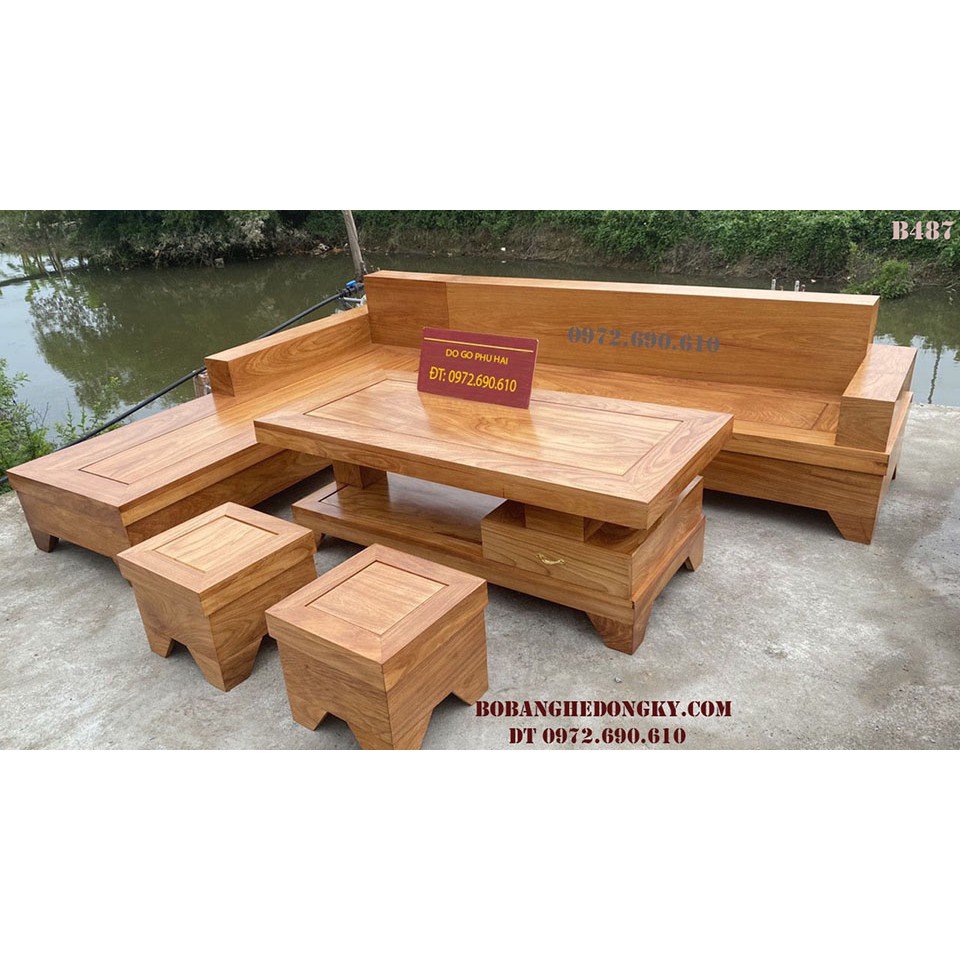 Mẫu bàn ghế sofa gỗ đẹp giá rẻ