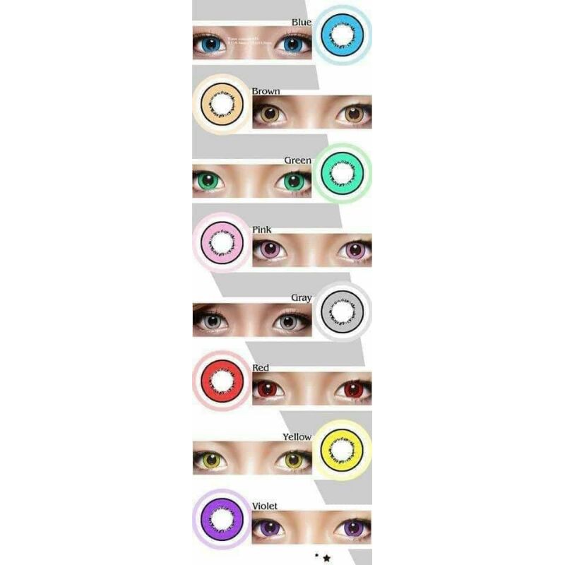 Lens villa cosplay - kính áp tròng hóa trang cosplay nhiều màu và độ cận