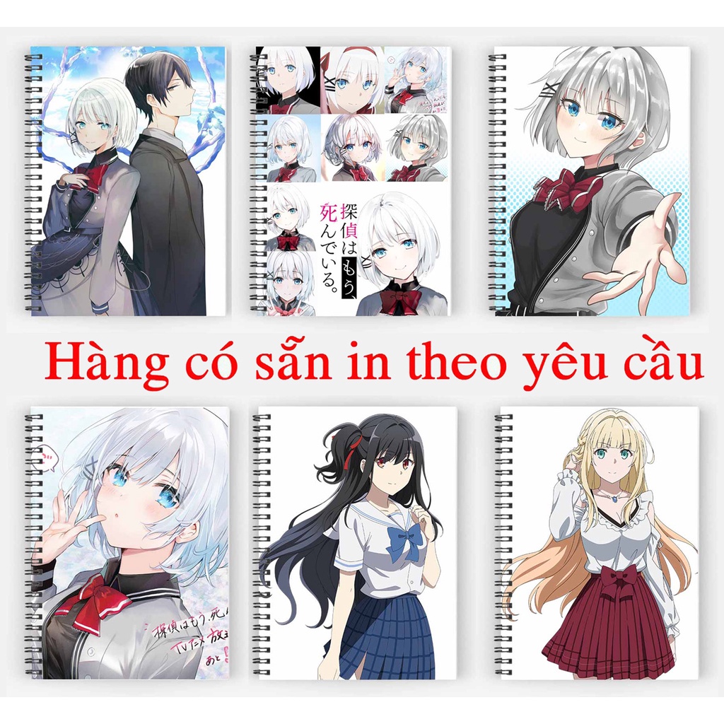 sổ tay Tantei wa Mou Shindeiru sổ gáy xoắn 200 trang