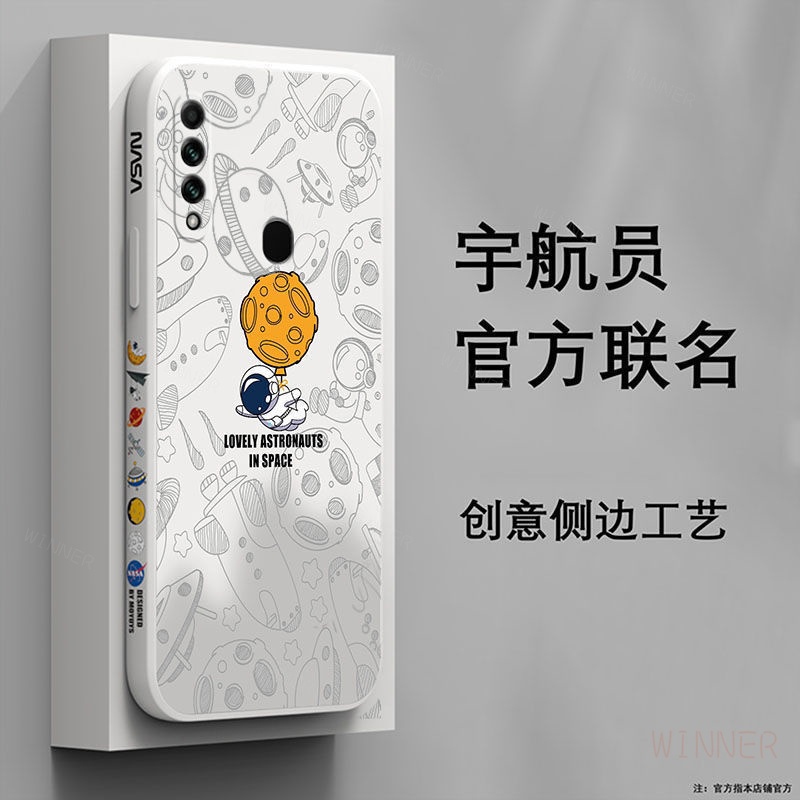 Ốp Lưng oppo a31 a38 a18 a58 a78 a98 a53 a33 a92 a52 a16 a15 a15s a55 a37 a39 a59 a71 Ốp Điện Thoại Họa Tiết Phi Hành Gia Cho tKr