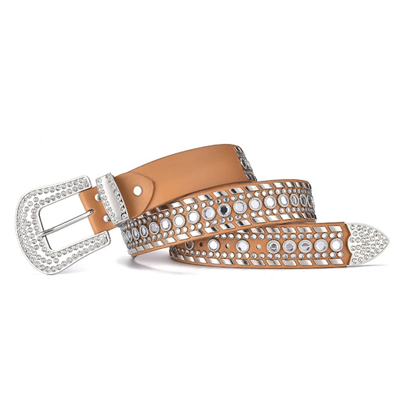 Thắt Lưng Đính Đá Lấp Lánh Thời Trang Cho Nữ