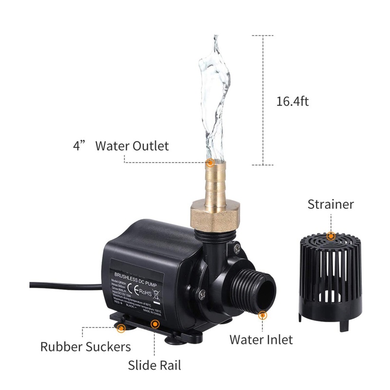 Máy Bơm Nước Bể Cá Cảnh Sử Dụng Năng Lượng Mặt Trời colo dc12v